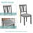 5-Piece Wooden Dining Table Set