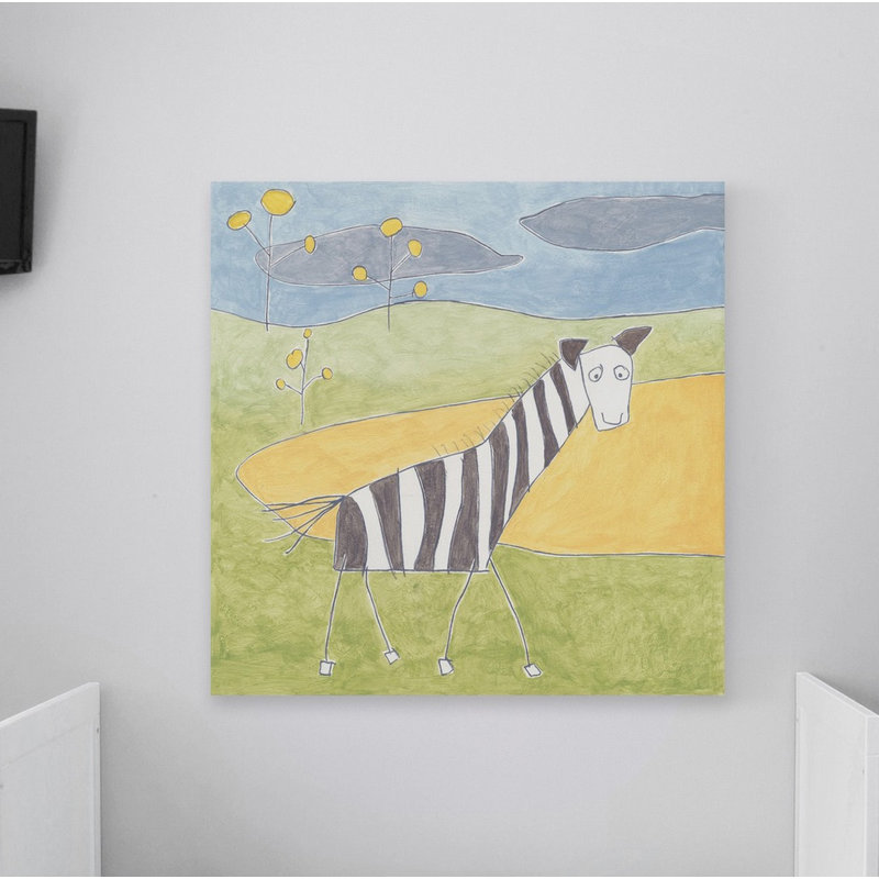 Reproduction de zèbre de Parke Quinn sur toile tendue, H 32 po x l 32 po x P 1,5 po
