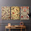 Ensemble de toiles tendues avec châssis de la meilleure collection de la collection Homure de William Morris de Morris Morris - Prêt à être accroché-522821016
