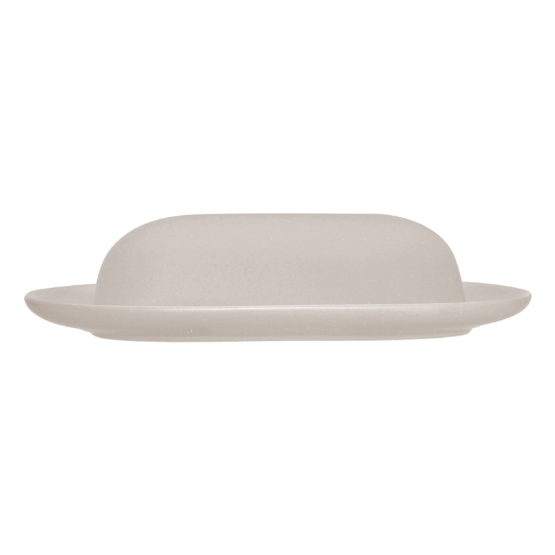 Noritake Colorwave Covered Butter Dish, Sand, 4.5'' W X 8.5'' L X 2.25'' H