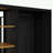 Floor Bed Frame with Wardrobe, Metal floor Bed with Storage Shelves-1726302035