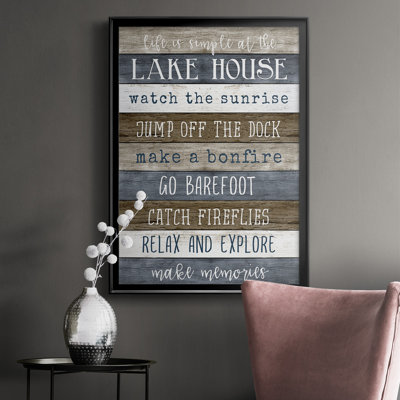 Simple Lake Rules - impression d'un seul cadre photo