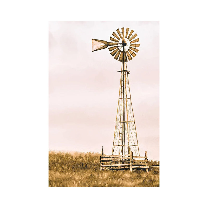 The Windmill by Rhonda Thompson - Wrapped Canvas Gallery-Wrapped Canvas Giclée, 66.04 cm H x 45.72 cm W x 3.175 cm D