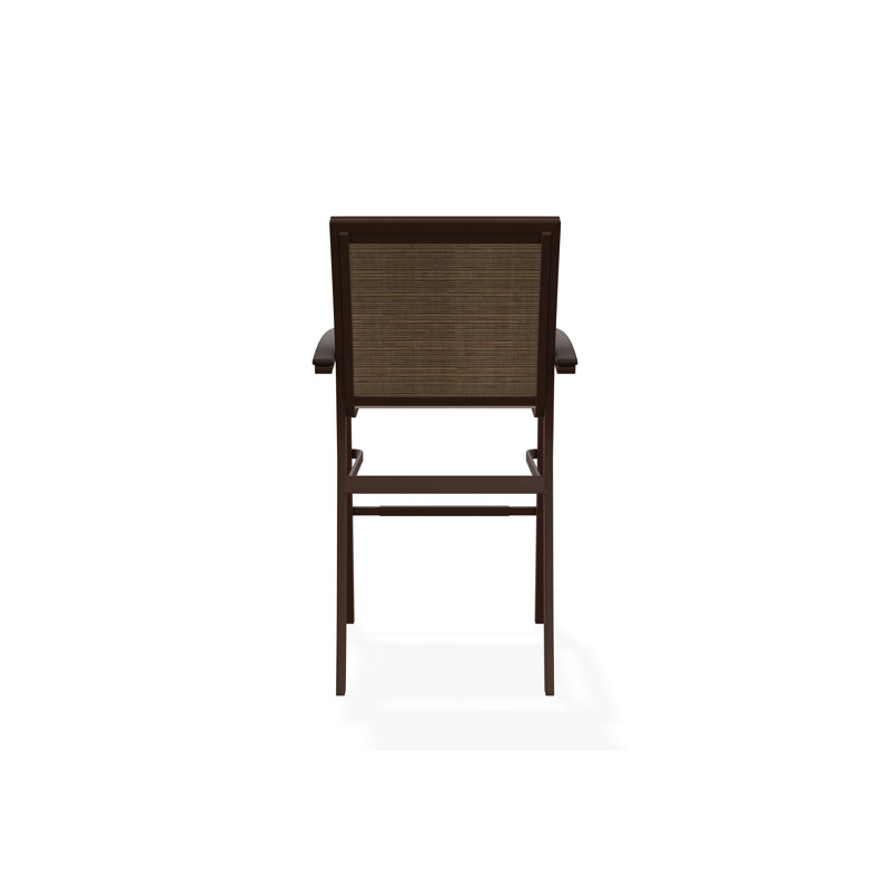 Chaise de café empilable en aluminium Bazza, Kona, Écorce