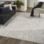 Tapis ivoire moderne à poils longs Modern-106892003