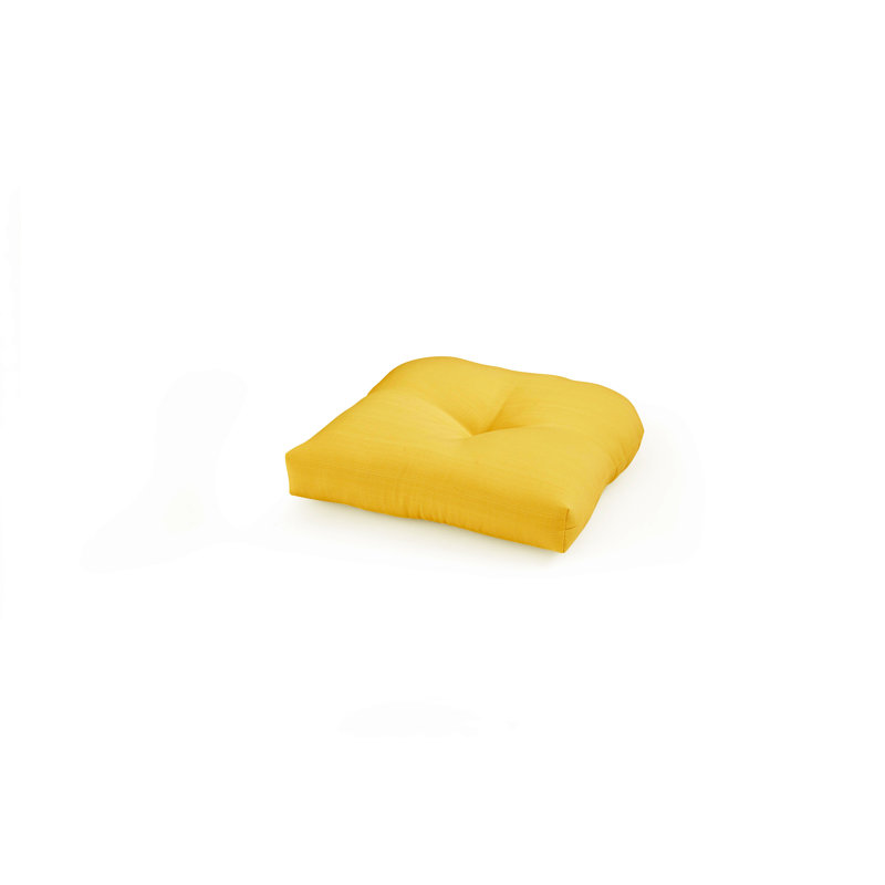 Outdoor 5'' Dining Chair Seat Cushion, Yellow