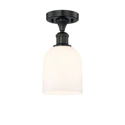 Edison - Allysson - 1 Light 6" Semi-Flush Mount - Seedy Shade