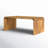 Clyde Modern Waterfall Edge Mango Wood Coffee Table, Natural-1236516820
