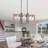 Lucerne 6 - Light 31.5"W Dimmable Kitchen Island Square / Rectangle Chandelier
