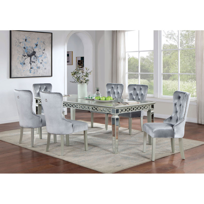 Table de salle à manger argentée W