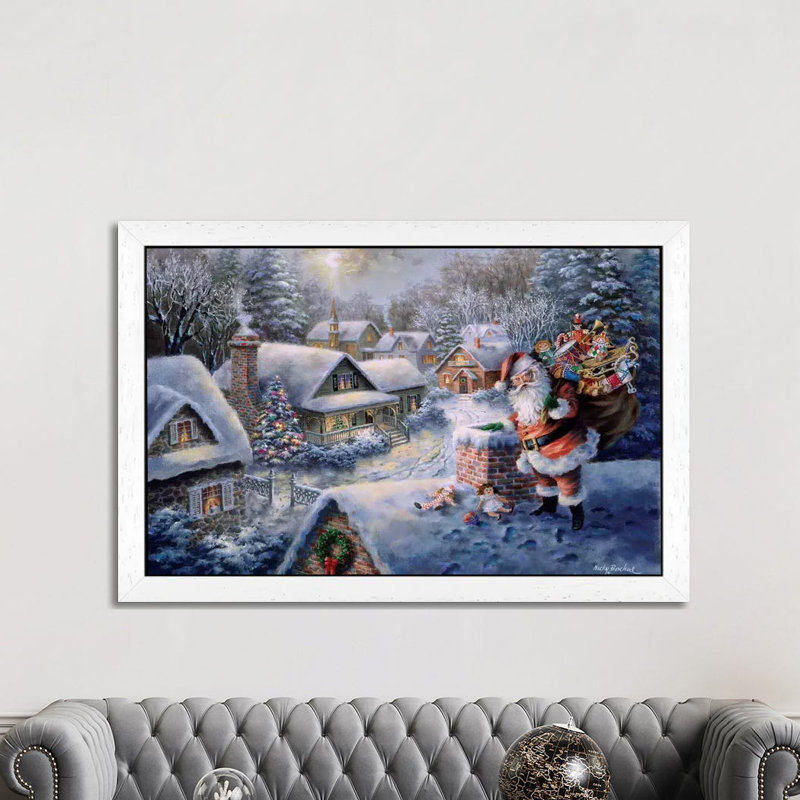 Bringing Joy And Happiness by Nicky Boehme - Print on Canvas, 152.5 cm H x 101.5 cm W, White Framed