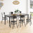 Medieval Solid Wood Side Dining Chairs-349478019