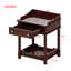 Table de chevet table de chevet avec tiroir et tablette ouverte