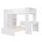 Loft Bed with Stand-Alone Bed, Shelves, Desk & Wardrobe