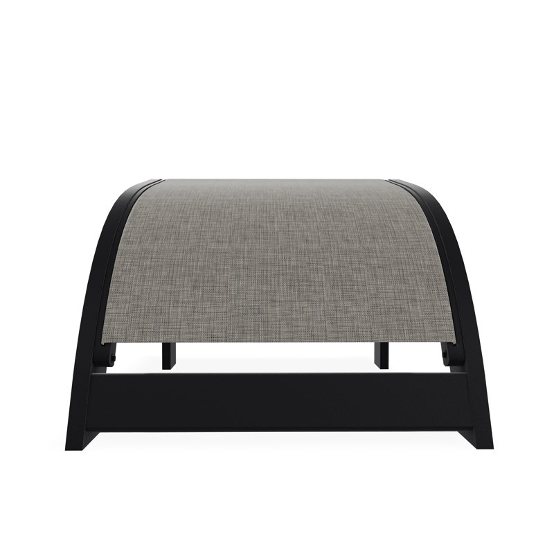 Repose-pieds Adirondack en polymère de qualité marine, Noir, Tempête