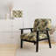 Fauteuil d'appoint rembourré en velours Vintage Farmhouse