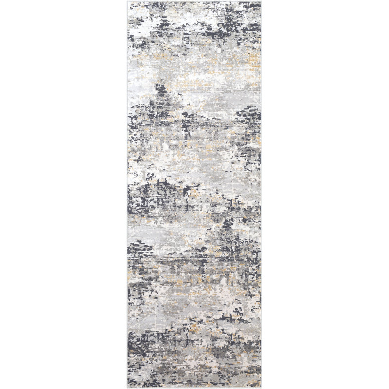 Anwen Abstract Indoor Rug, Runner 2'7" x 7'7"