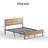Ingrun Metal Bed Frame with Headboard-2012383810