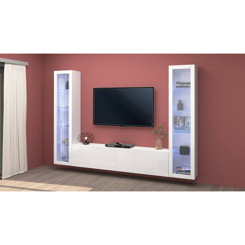 Caliopia Rectangle Accent Cabinet, Glossy White