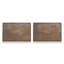 Sienna carrés ensemble de 2 impressions sur toile dans un cadre,-1495605716-1495605720