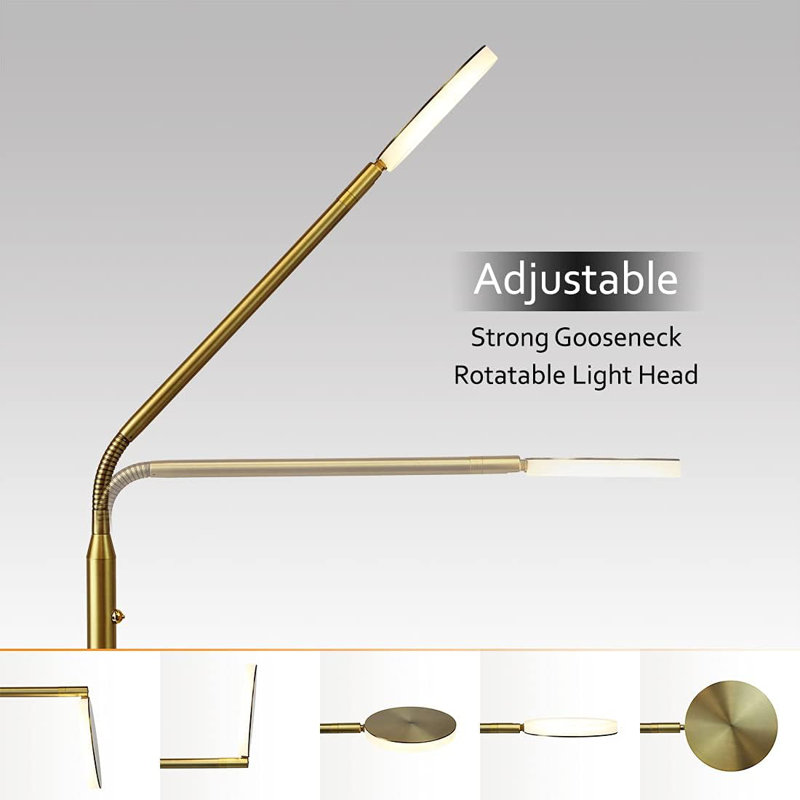 Moon - Dimmable LED Floor Lamp, Gold