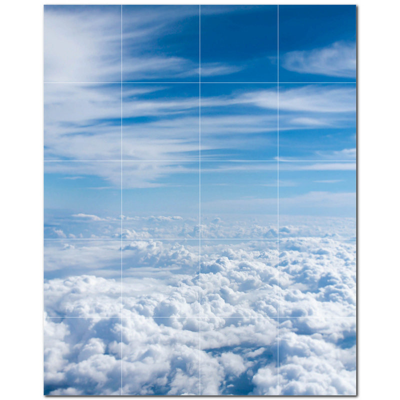 12'' x 12'' Satin Ceramic Decorative Mural