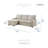 Corburn 86" W 2-Piece Upholstered Sleeper Sectional with Storage Chaise-887227684