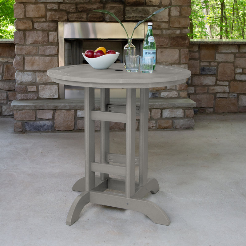 Arbnora 2-Person 36" Round, Counter-Height Dining Set, Harbor Gray