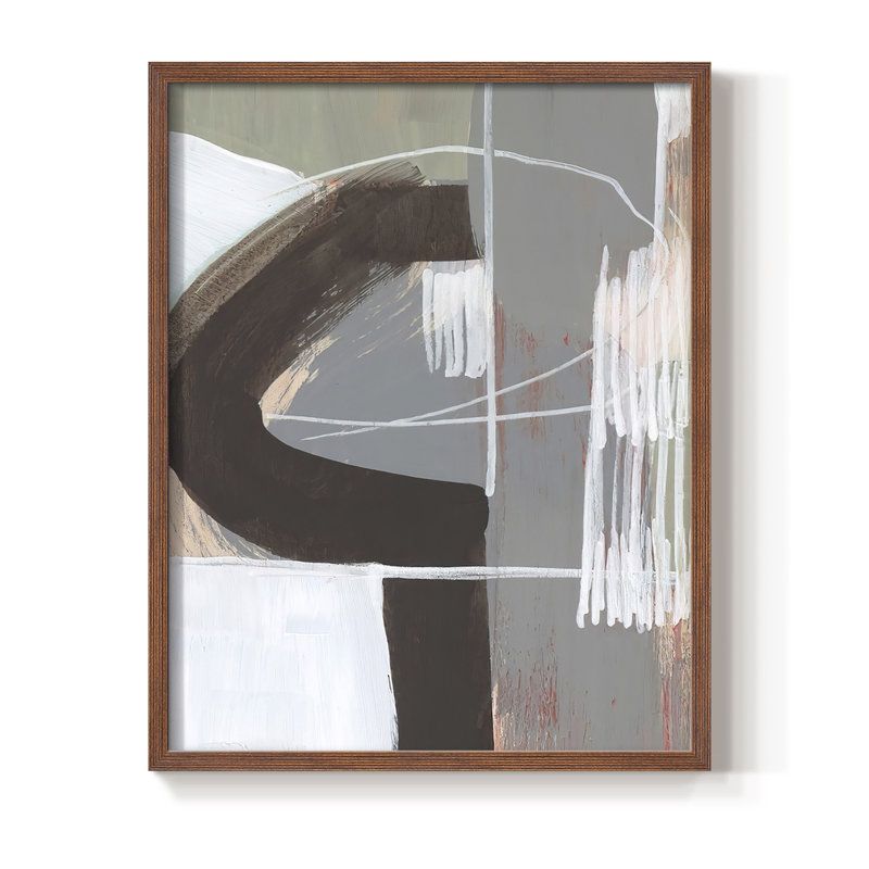 Arching Neutrals IV Framed Print - Solid Wood, Brown, 28" H x 22" W