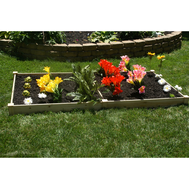 Konkol Wood Raised Garden Bed, 6" H x 96" W x 48" D
