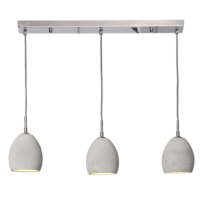 Todd 3 - Light Grey Kitchen Island Pendant