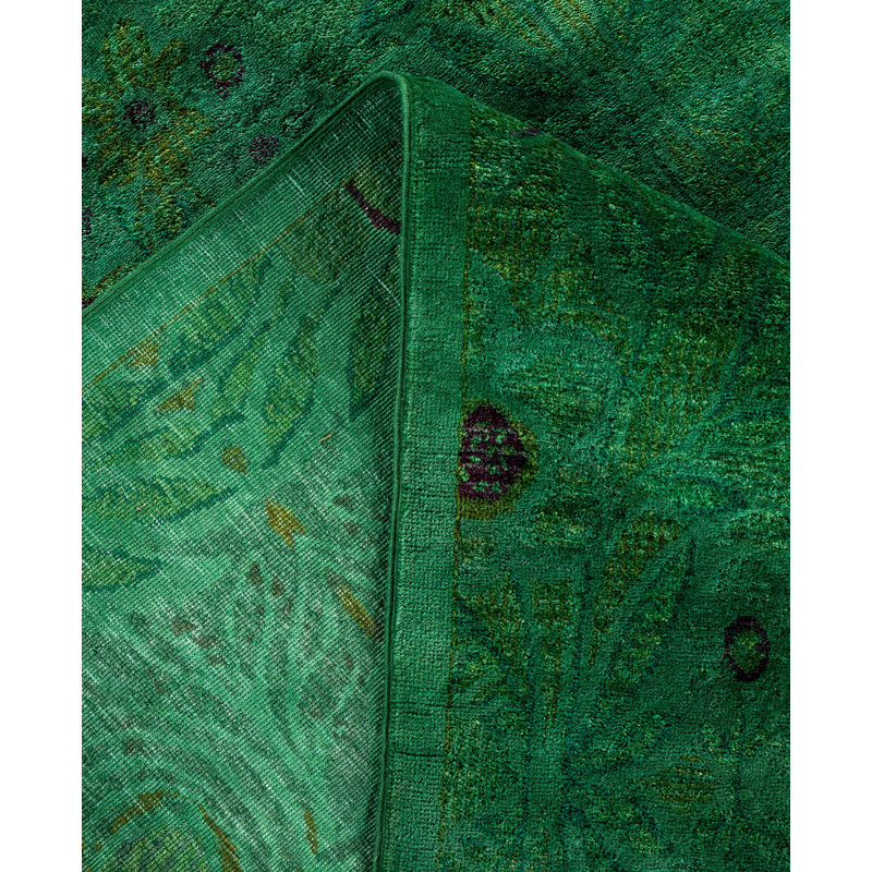 Overdyed One-of-a-Kind 9' 0" X 11' 5" Hand Knotted Area Rug