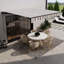 Auvent de patio motorisé rétractable - cadre noir-63872959-63872955-109247238