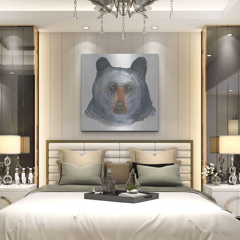 «Black Bear» par Jeannine Saylor, H 36 po x l 36 po