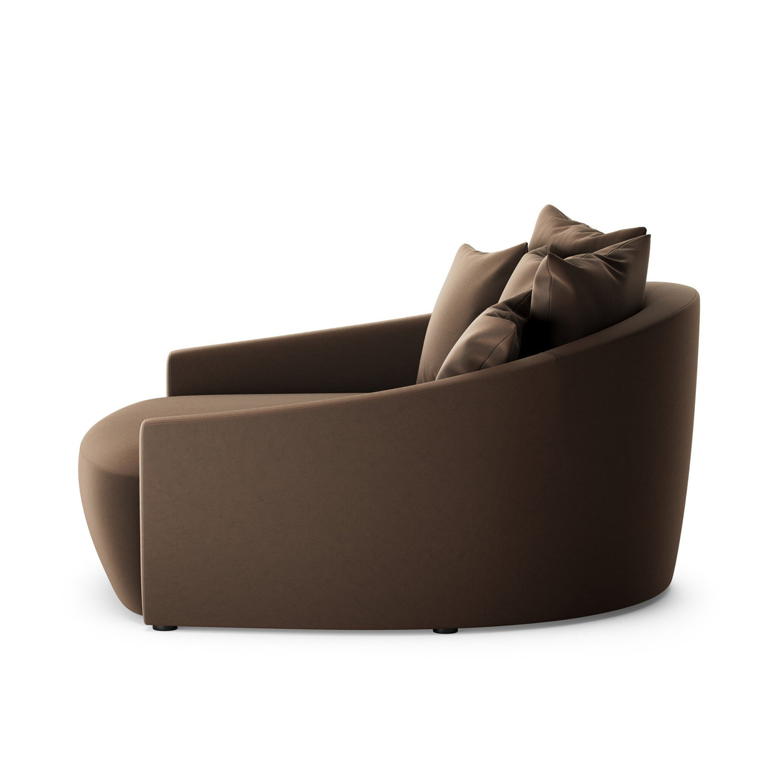 Esmeray 62" Cotton Loveseat, Henry Coffee Crypton Performance Weave