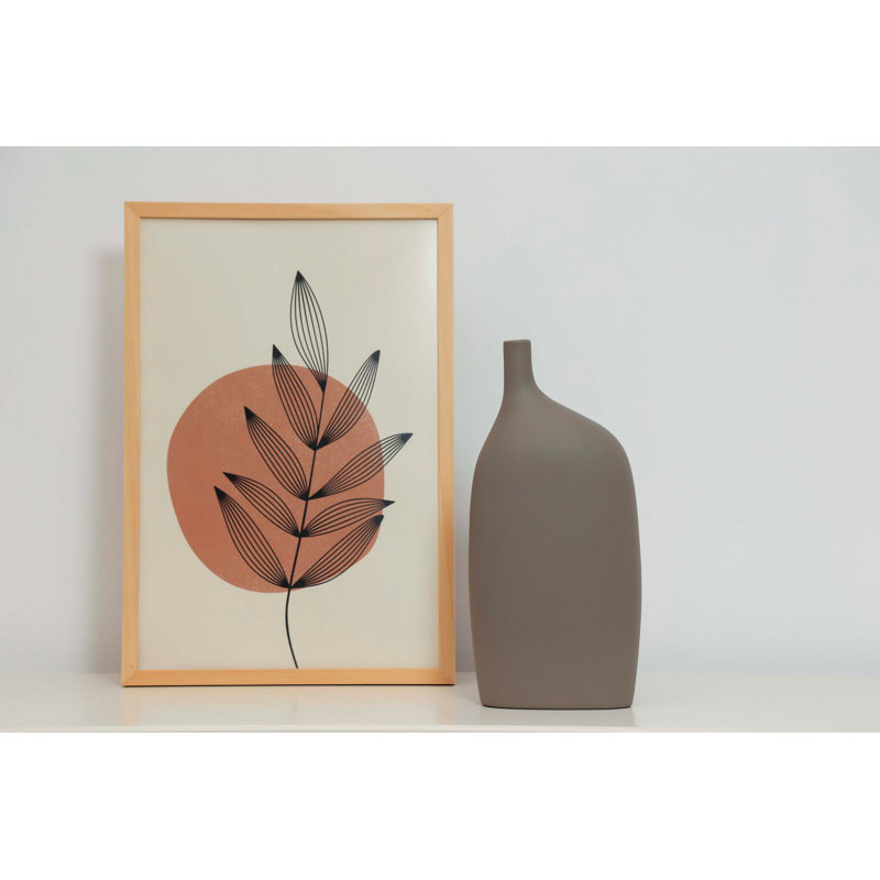 Cyna Ceramic / Porcelain Table Vase, Grey