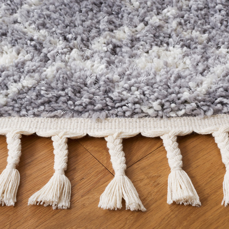 Tapis gris clair / ivoire Wentworth, Rectangle 9 pi x 12 pi