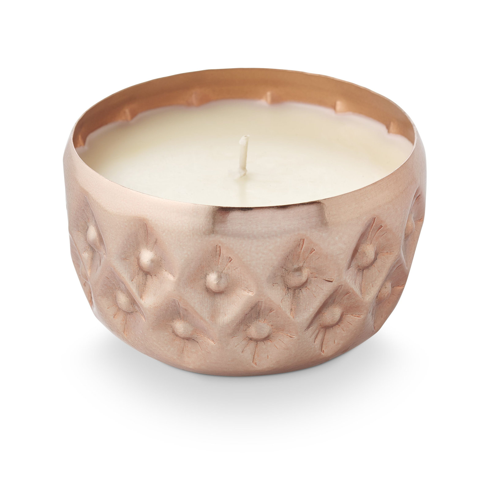 Balsam & Cedar Metal Scented Candle, Pink