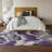 Premium Machine Washable Prisco Purple Rug-445838700