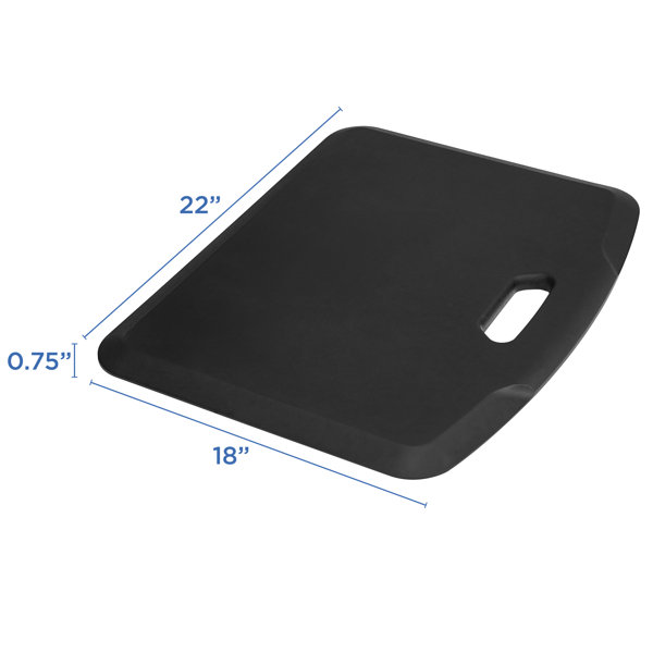 Anti Fatigue Standing Desk Mat - 23 x 23 inch - Black