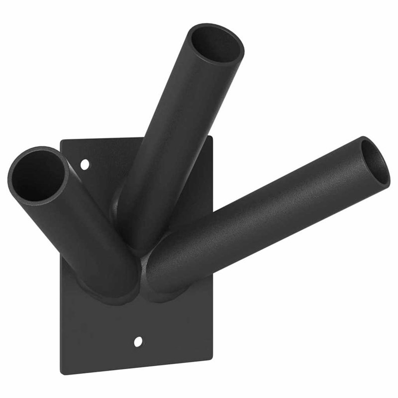 Flag Pole Holder Steel, Black, 10.5cm W  x 7.5cm D