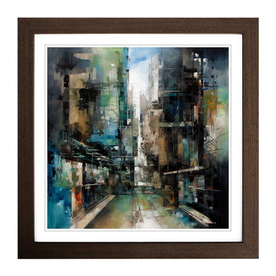 Architecture Abstract Expressionism No.1 - Framed Print