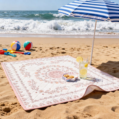 Extra Large Picnic Blanket, 1-Layer, (Pink)