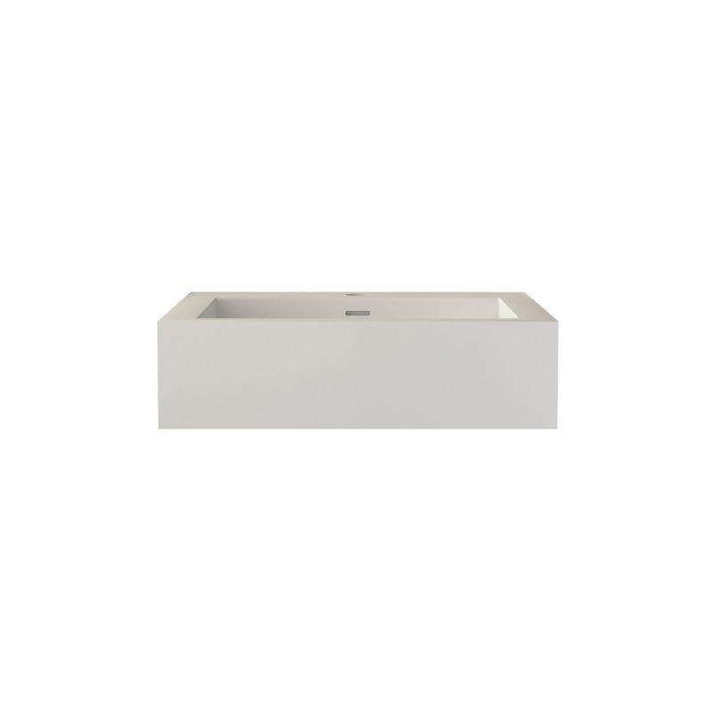 Lavabo pour salle de bain blanc mat