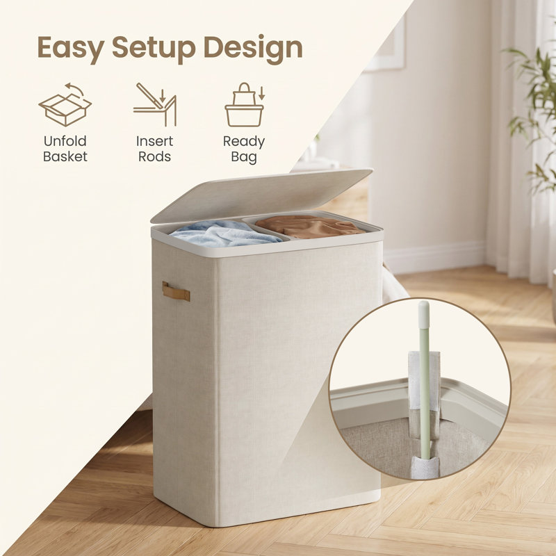 Laundry Hamper, Beige