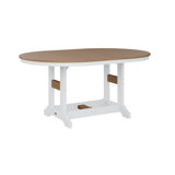 Berlin Gardens Garden Classic Regular Top With White Base 64″ Oblong Table