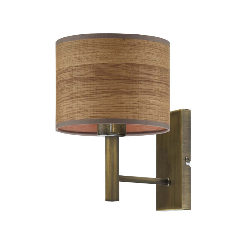 Blainey Steel Armed Sconce, Brown, Brown
