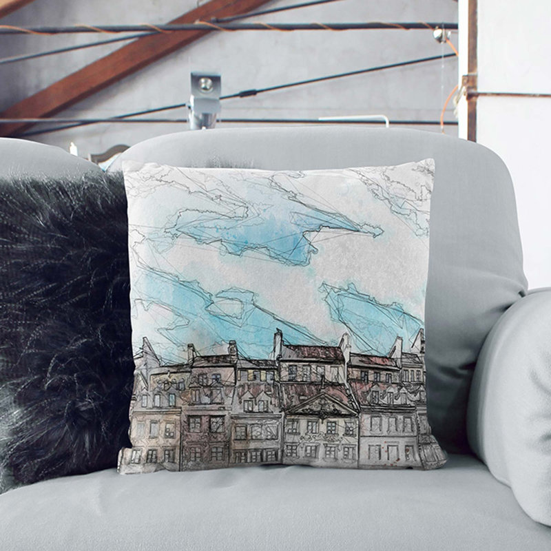 Square Cushion, 55cm H x 55cm W x 20cm D