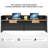 78.74-Inch Vintage Front Desk with Lockable Drawers, Perfect for Reception or Computer Use