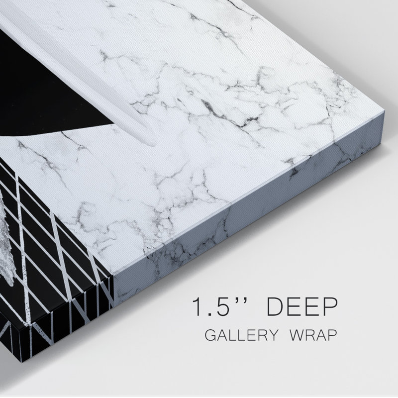 Toile tendue avec châssis moderne Modern Bath I - prête à être accrochée, H 24 po x l 36 po